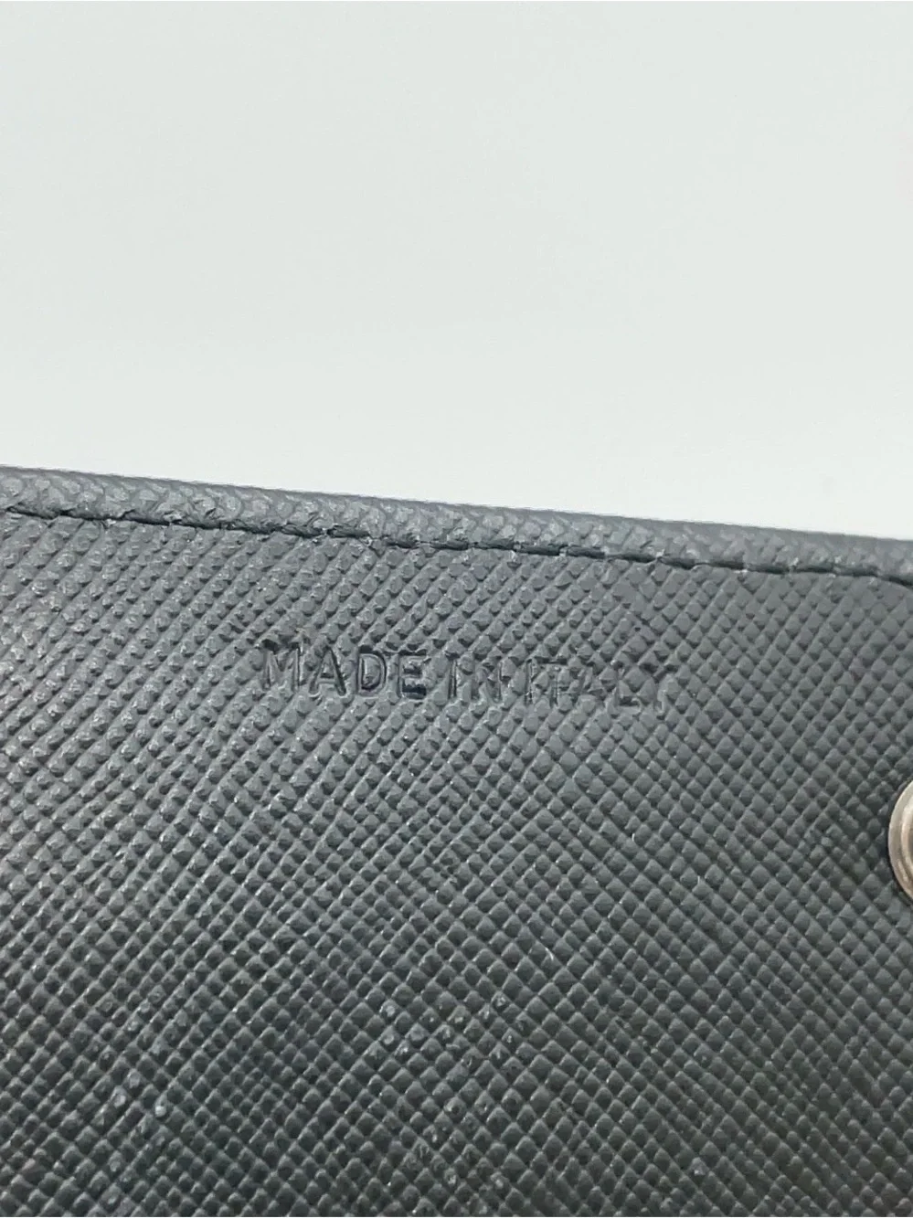 Auth Prada Tessuto Nylon Black Flap/Wallet